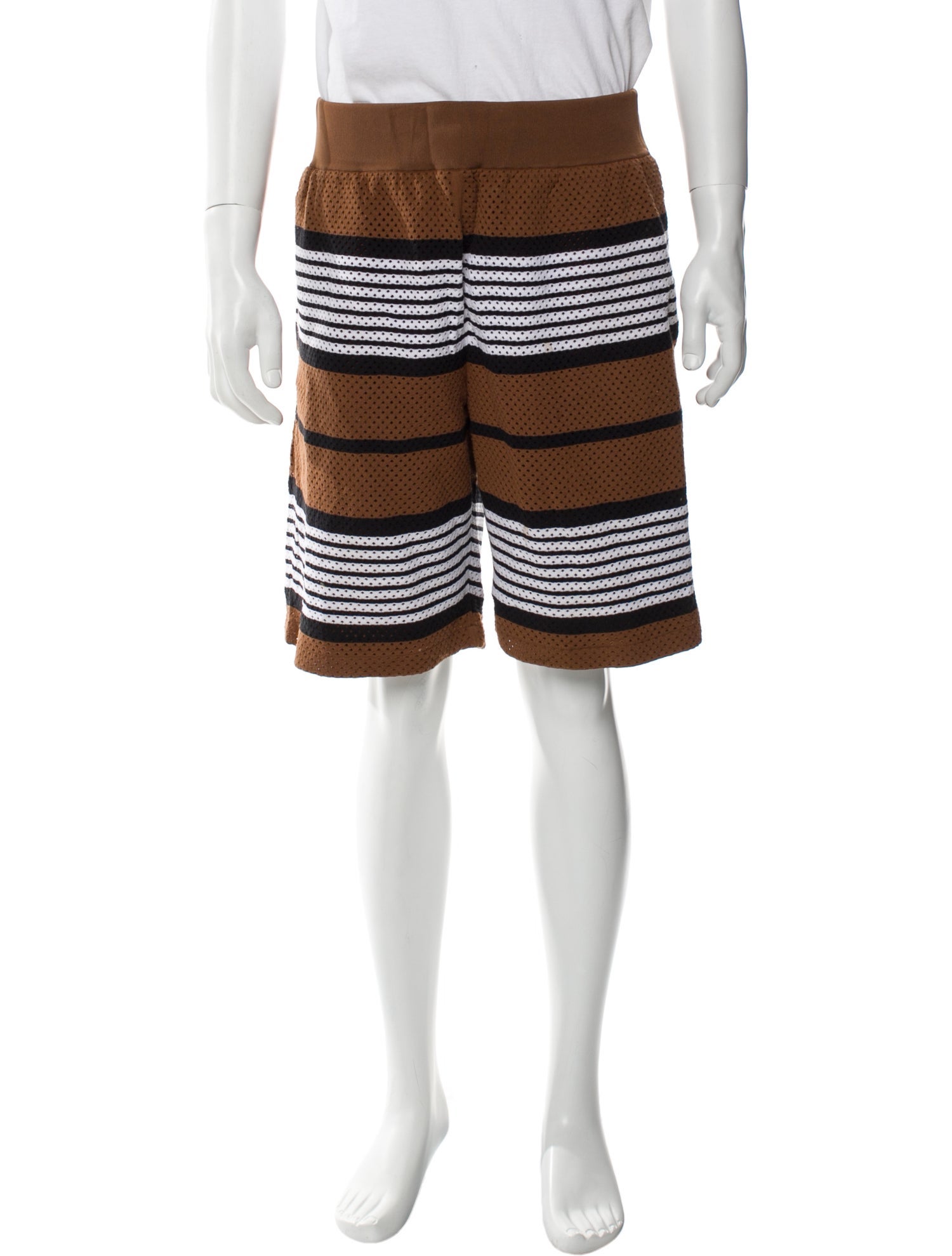 Burberry London Striped Athletic Shorts