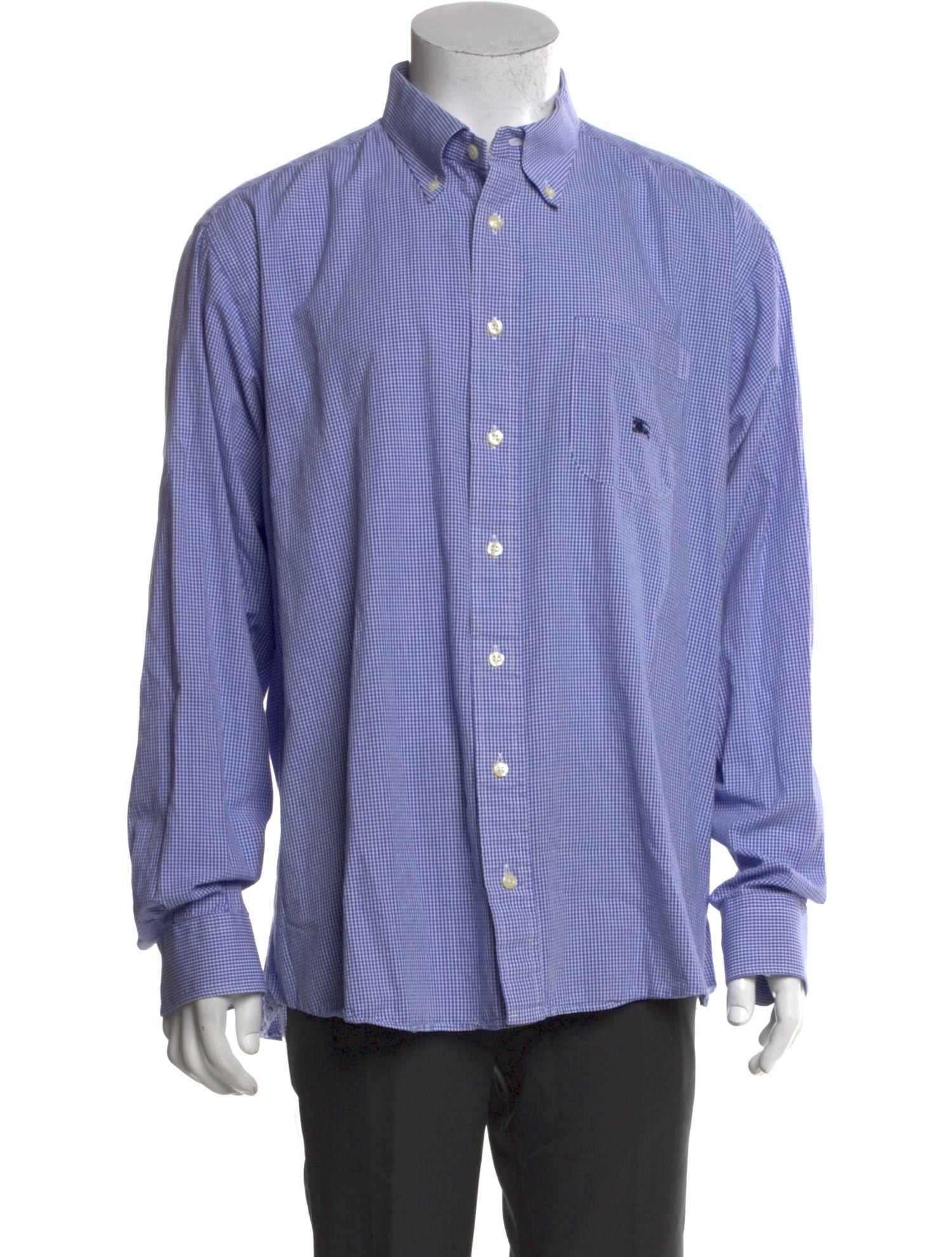 Burberry London Plaid Print Long Sleeve Shirt