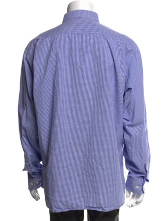 Burberry London Plaid Print Long Sleeve Shirt