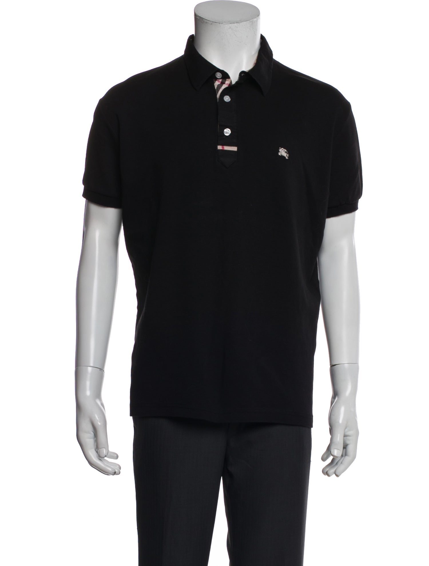 Burberry London TB Monogram Crew Neck Polo Shirt