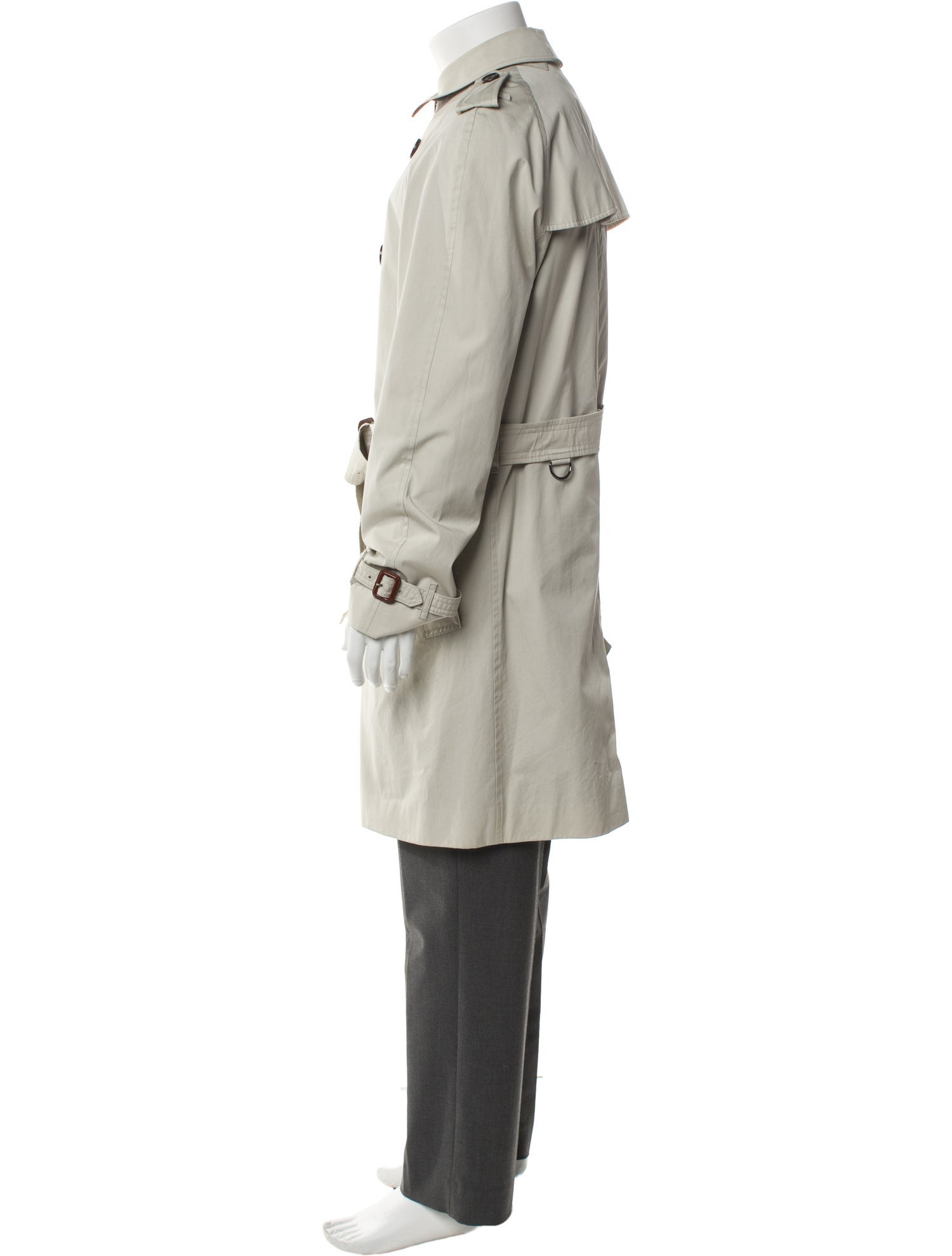 Burberry London Nova Check Pattern Trench Coat