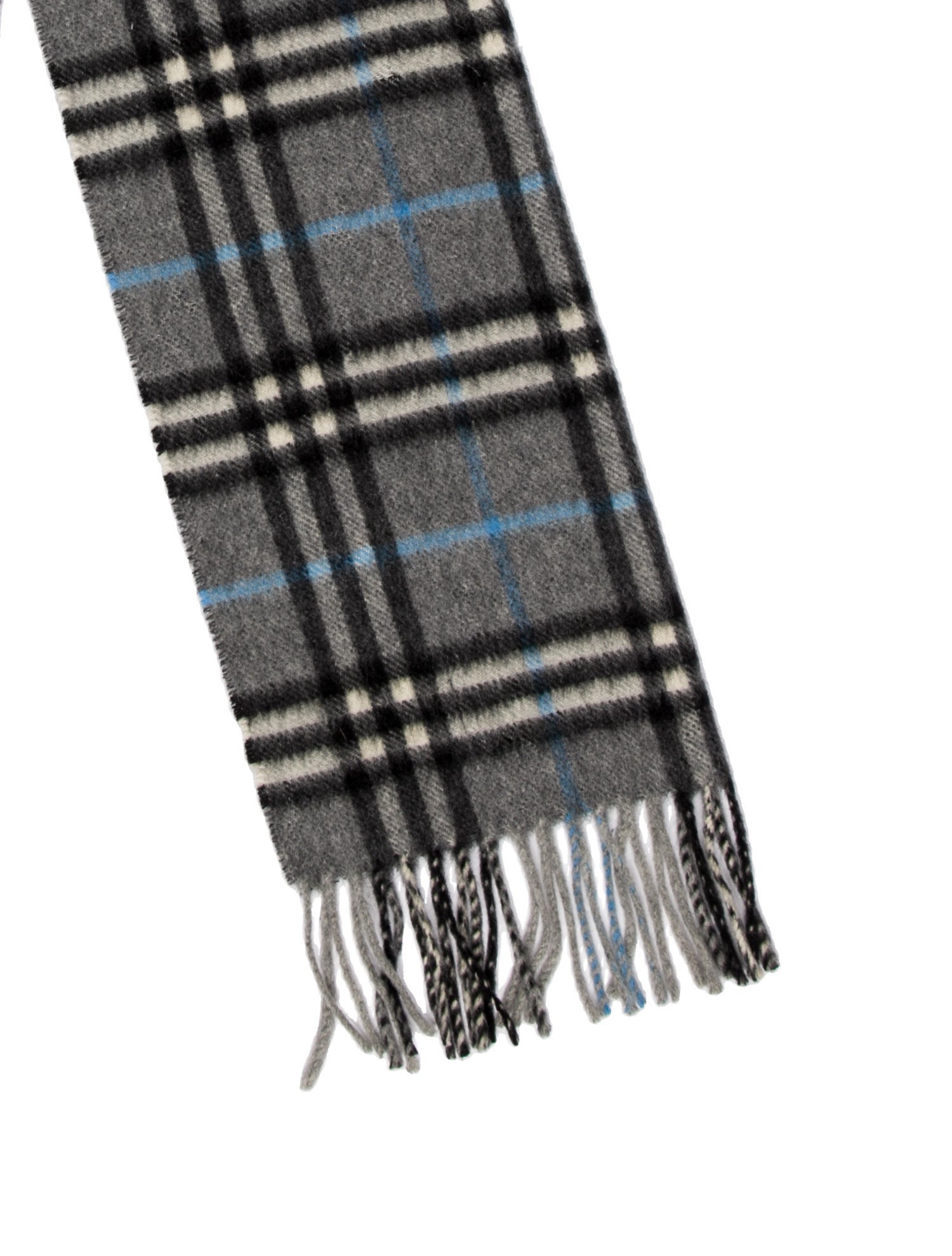 Burberry London Cashmere Plaid Print Scarf
