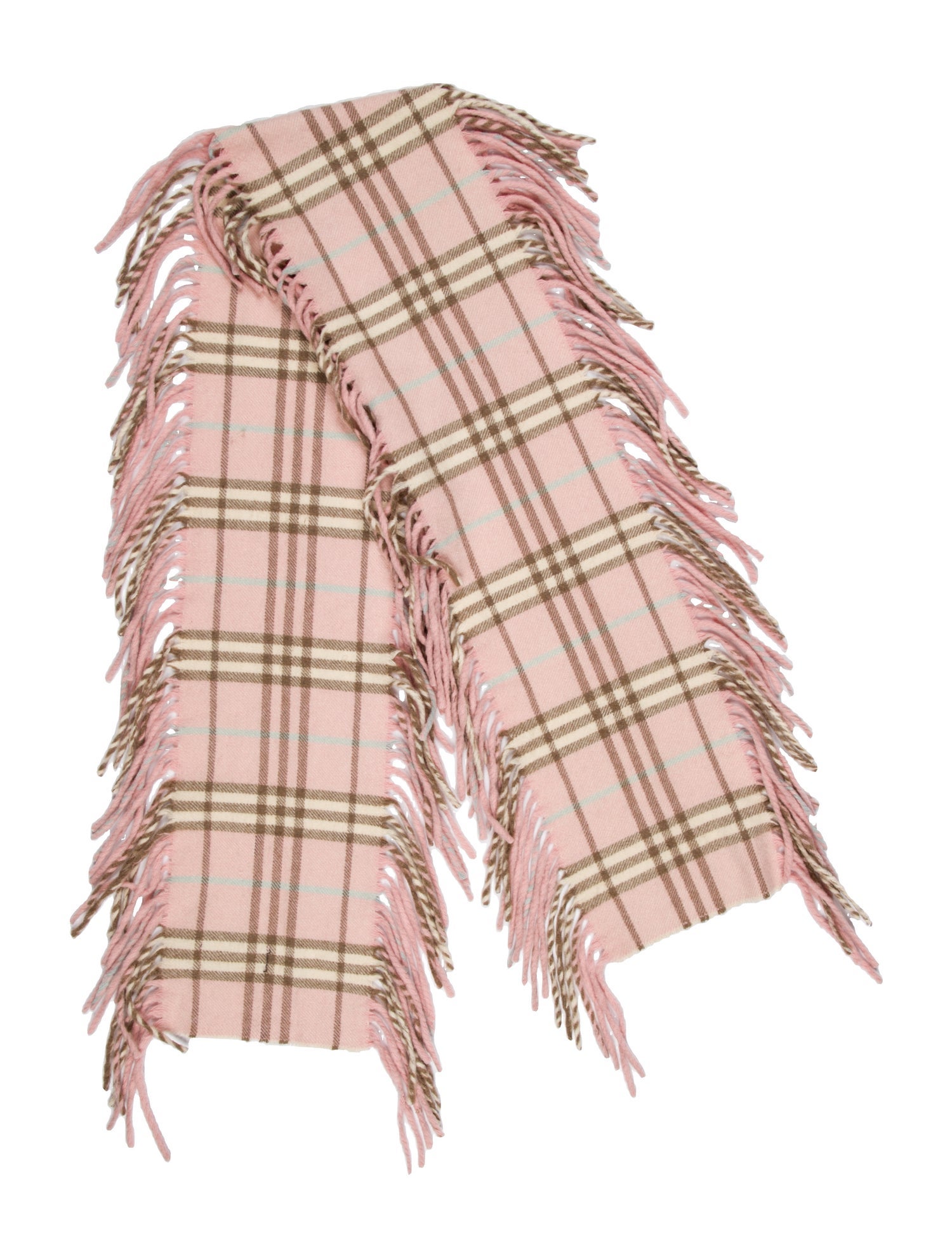 Burberry London Cashmere Nova Check Pattern Scarf