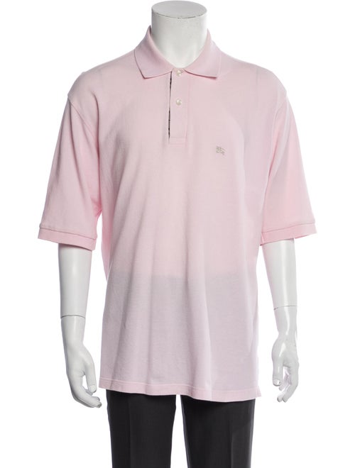Burberry London Crew Neck Three-Quarter Sleeve Polo Shirt