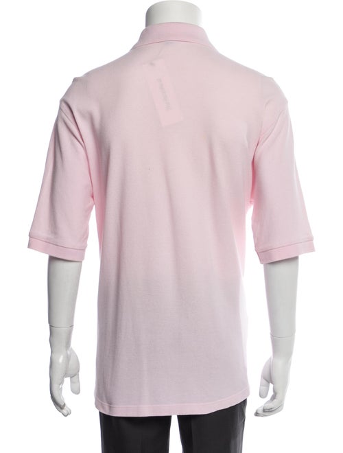 Burberry London Crew Neck Three-Quarter Sleeve Polo Shirt