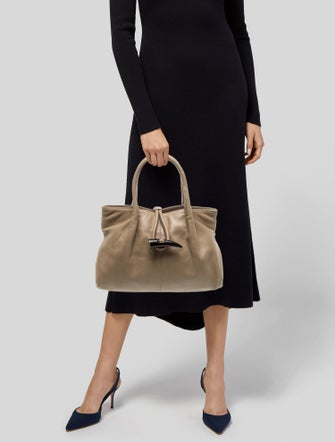 Burberry London Leather Top Handle Bag