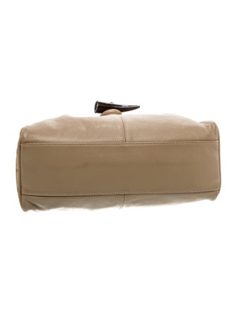 Burberry London Leather Top Handle Bag