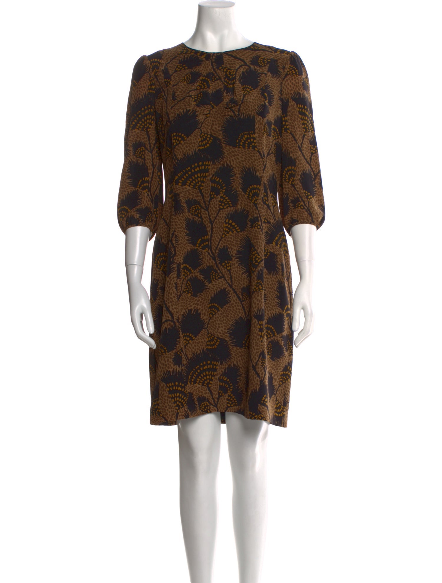 Burberry London Silk Knee-Length Dress