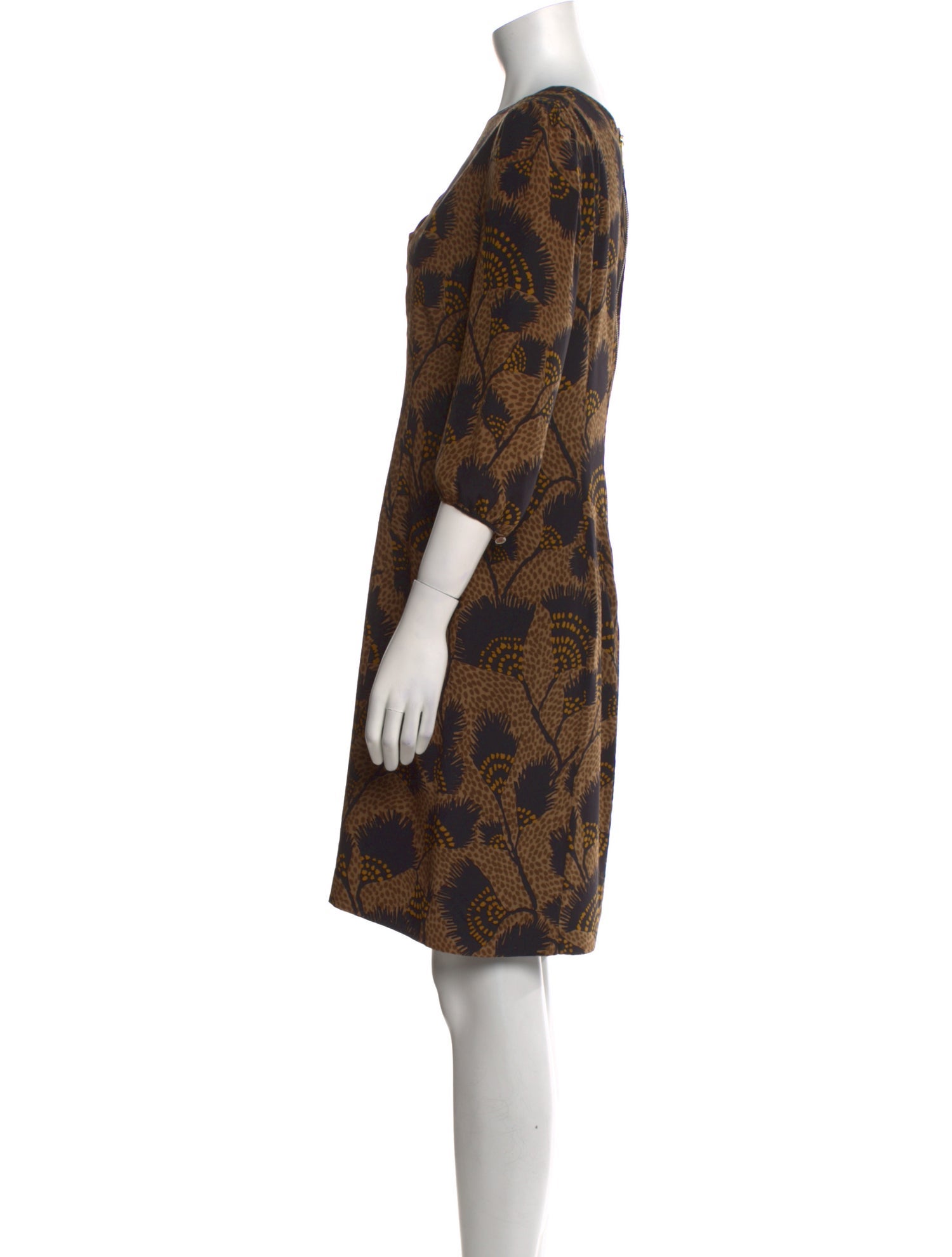 Burberry London Silk Knee-Length Dress