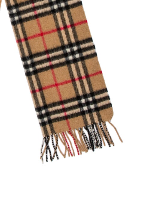 Burberry London Cashmere Nova Check Pattern Scarf
