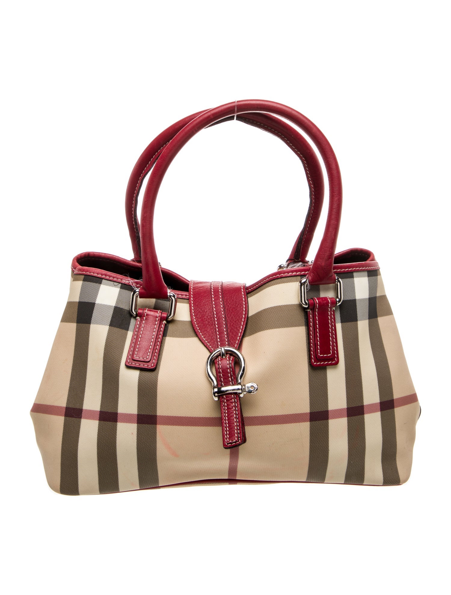 Burberry London Nova Check Top Handle Bag