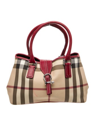 Burberry London Nova Check Top Handle Bag