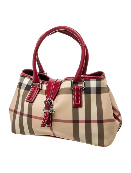 Burberry London Nova Check Top Handle Bag