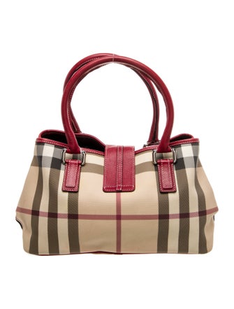 Burberry London Nova Check Top Handle Bag
