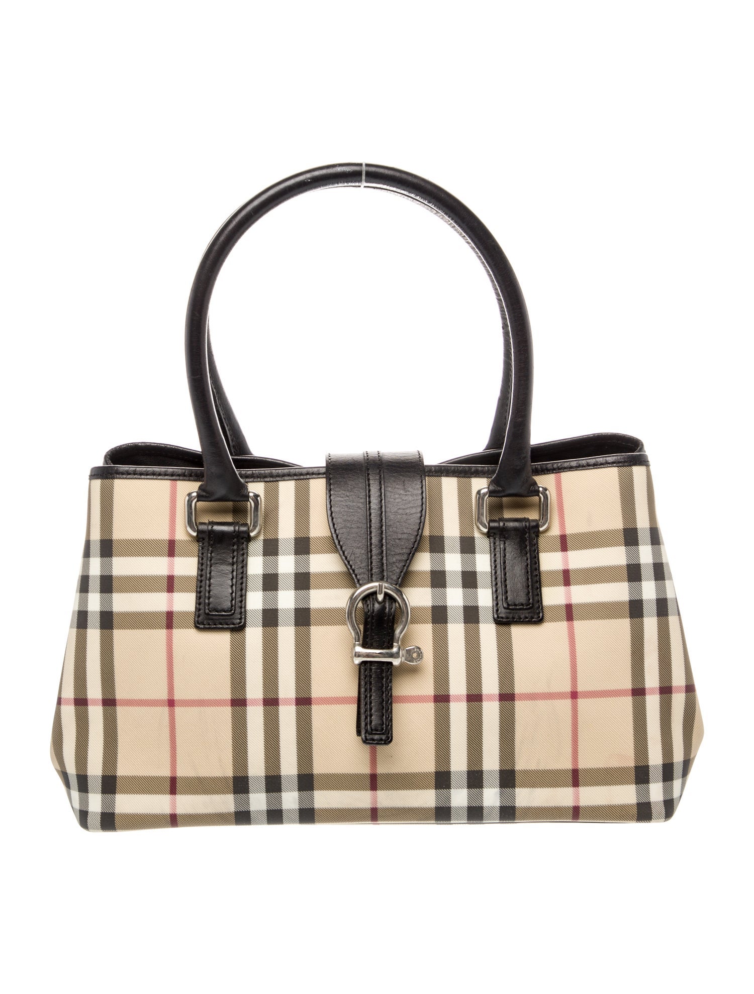 Burberry London Nova Check Top Handle Bag
