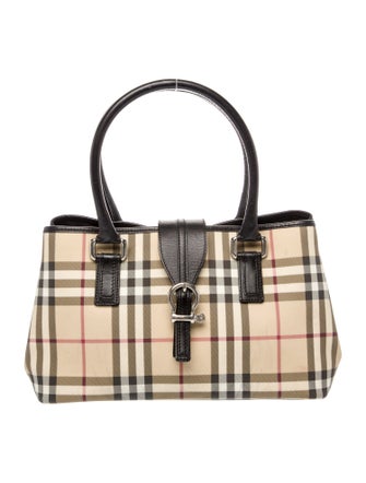 Burberry London Nova Check Top Handle Bag