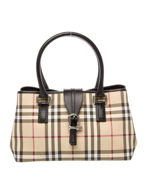 Burberry London Nova Check Top Handle Bag