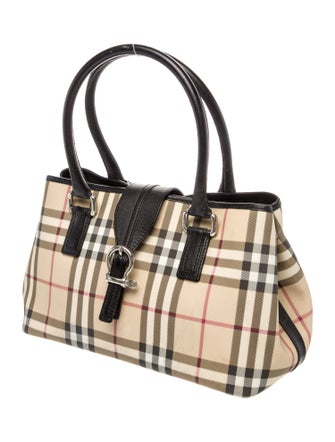 Burberry London Nova Check Top Handle Bag