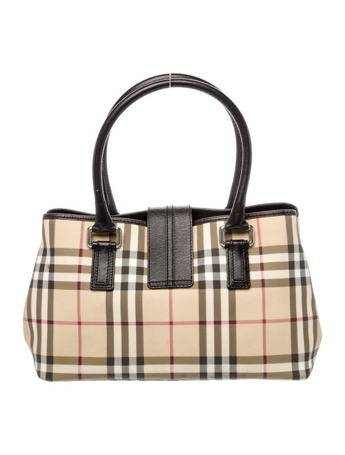 Burberry London Nova Check Top Handle Bag