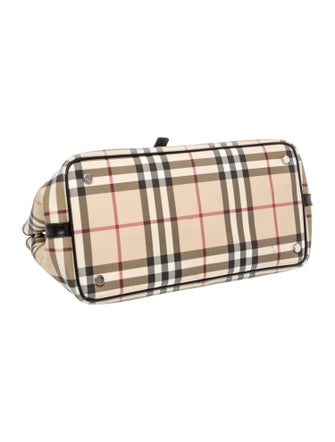 Burberry London Nova Check Top Handle Bag