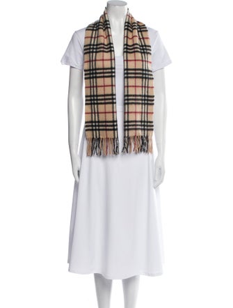 Burberry London Cashmere Striped Scarf