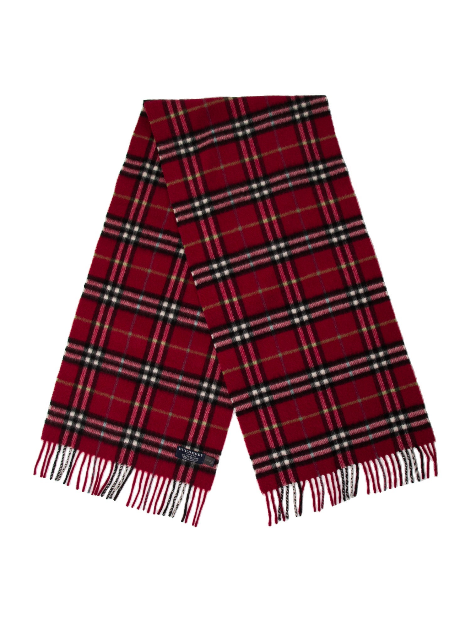 Burberry London Cashmere House Check Pattern Scarf