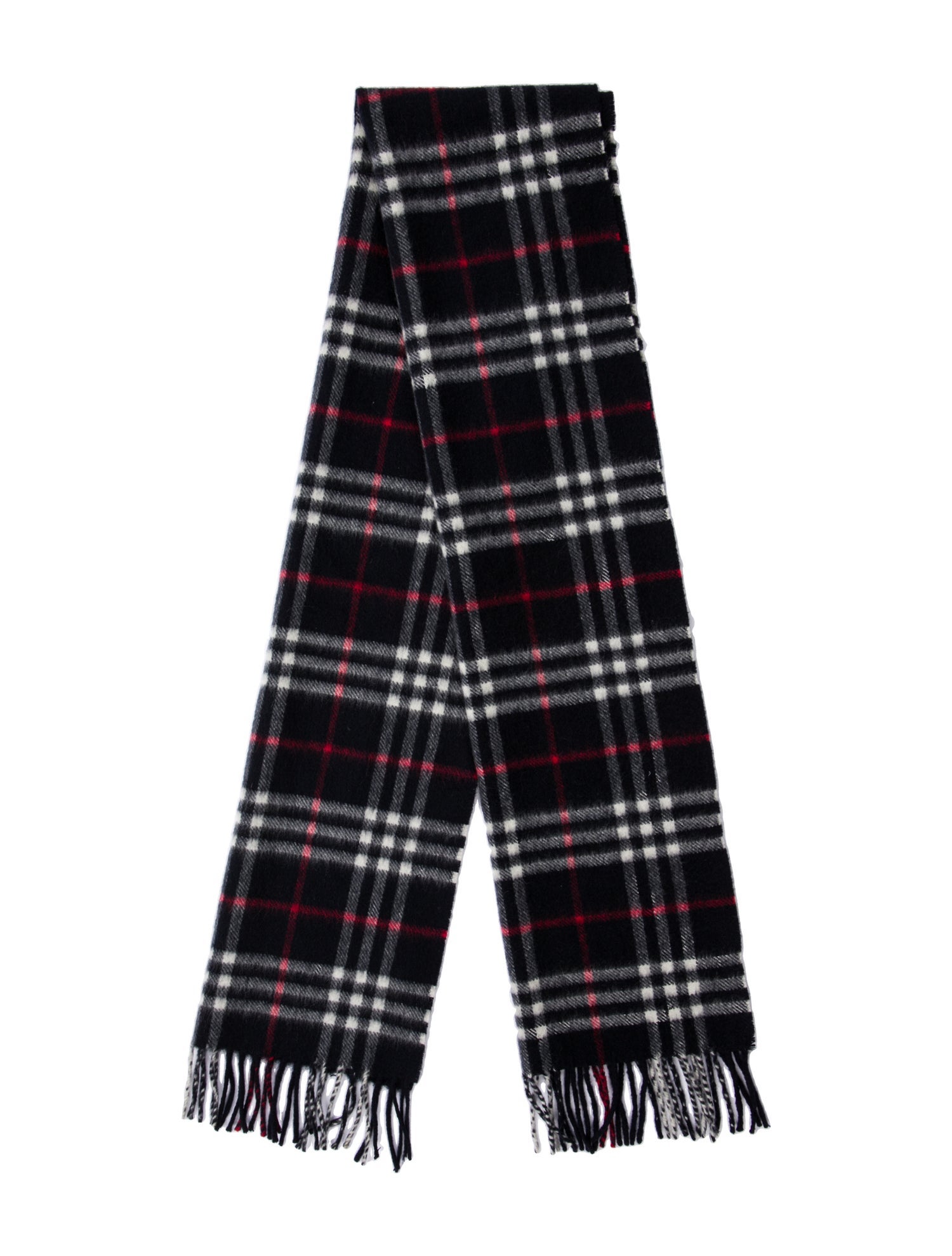 Burberry London Cashmere Nova Check Pattern Scarf