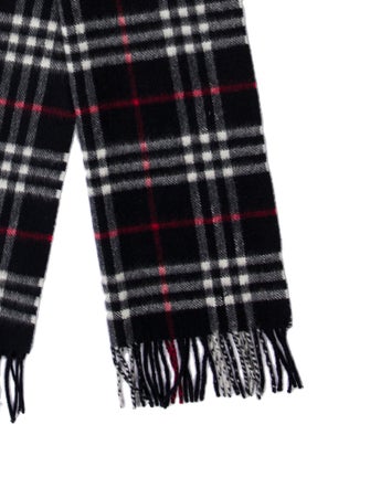 Burberry London Cashmere Nova Check Pattern Scarf