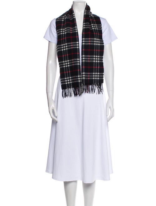 Burberry London Cashmere Nova Check Pattern Scarf