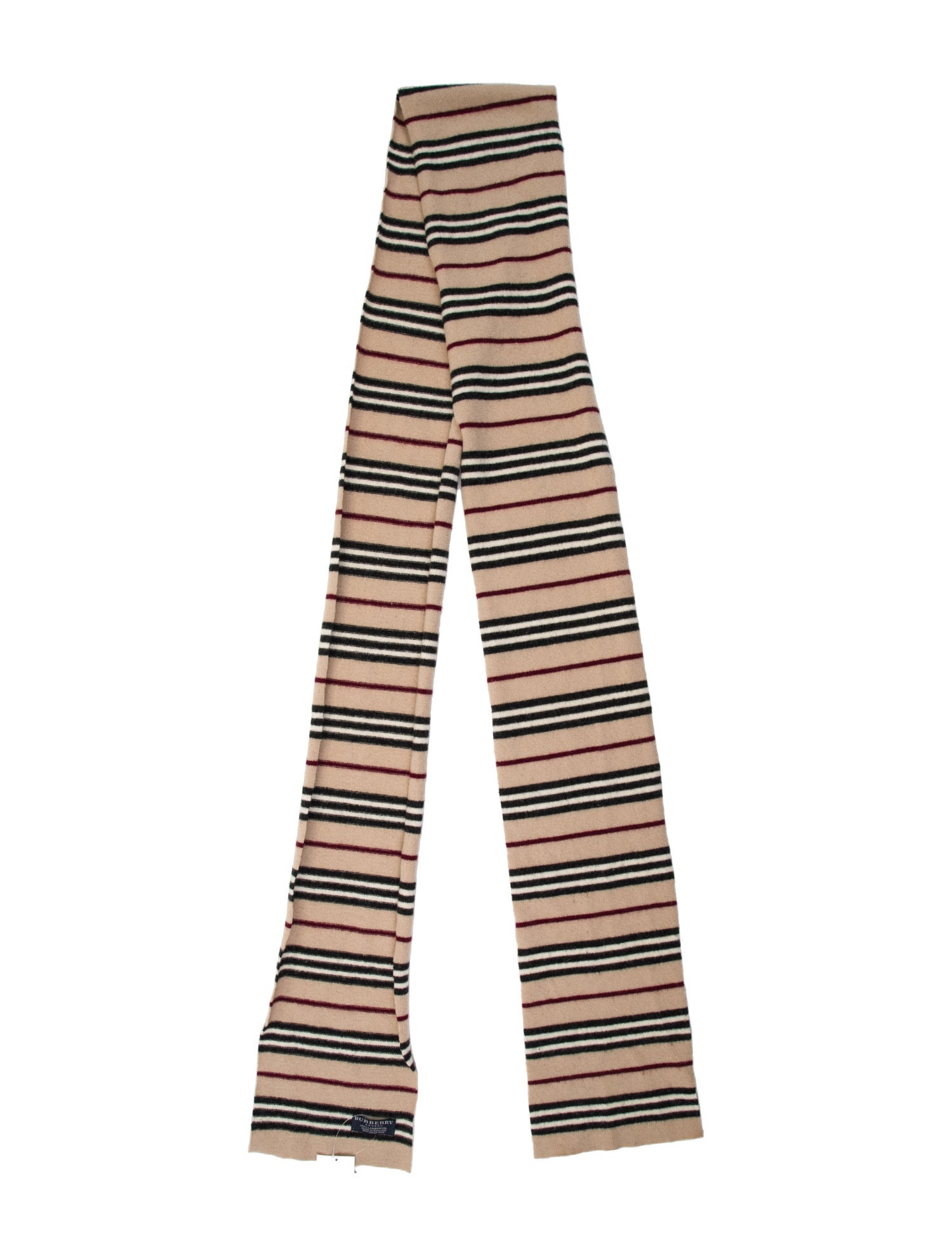 Burberry London Lambswool Striped Scarf