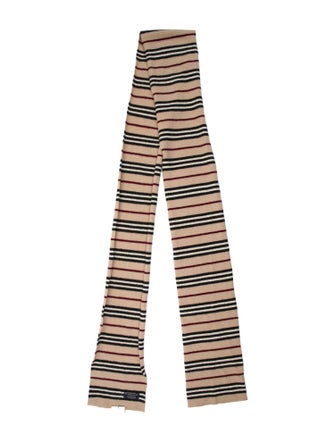 Burberry London Lambswool Striped Scarf