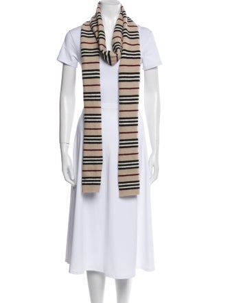 Burberry London Lambswool Striped Scarf