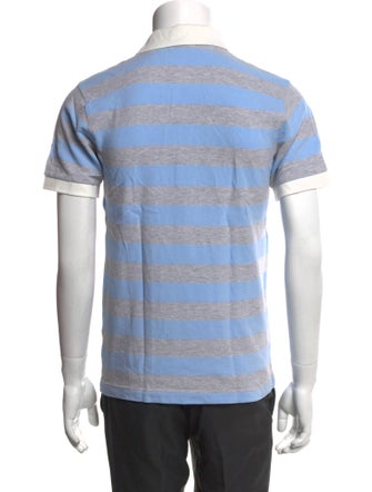 Burberry London Striped Collar Polo Shirt