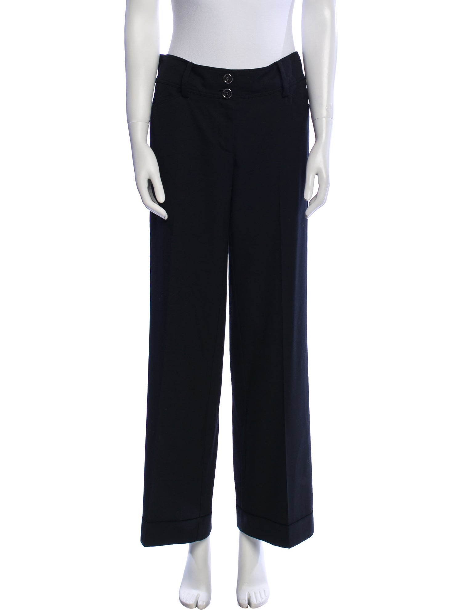 Burberry London Wool Wide Leg Pants