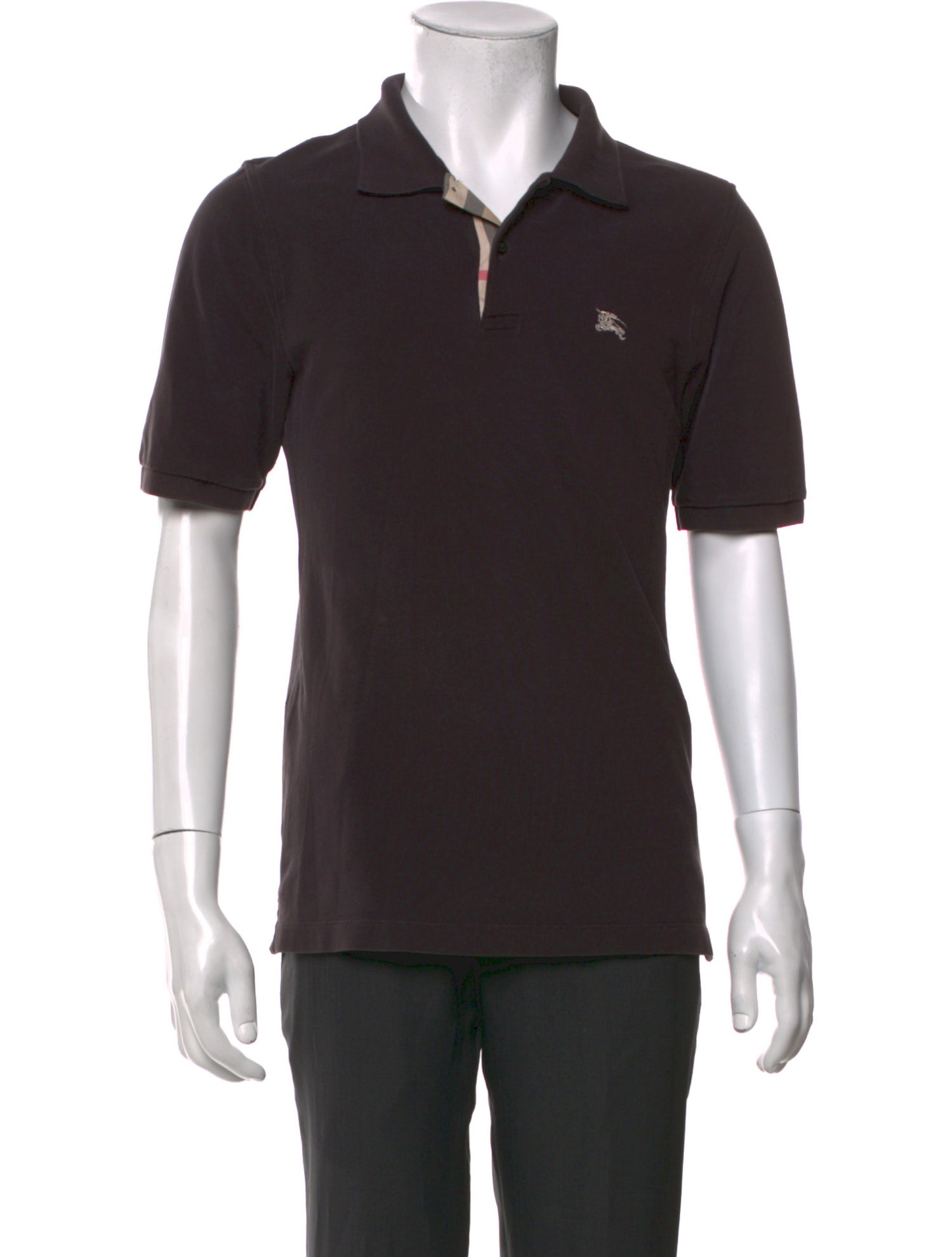 Burberry London House Check Pattern Collar Polo Shirt
