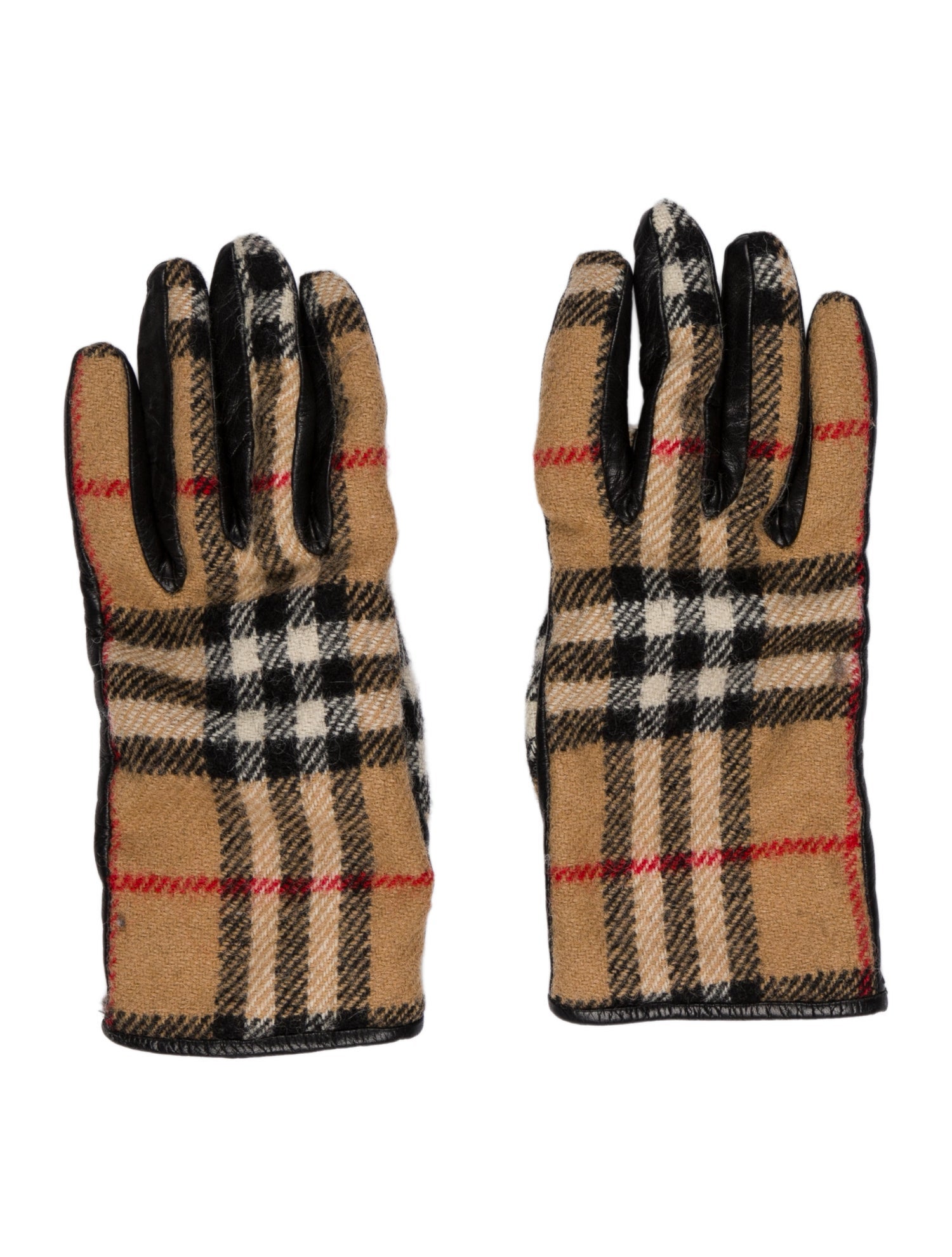 Burberry London Wool House Check Winter Gloves