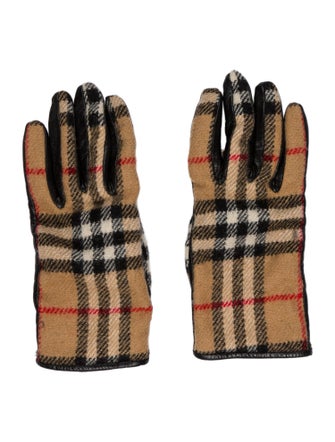 Burberry London Wool House Check Winter Gloves