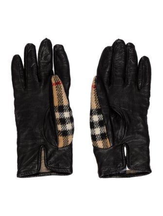 Burberry London Wool House Check Winter Gloves