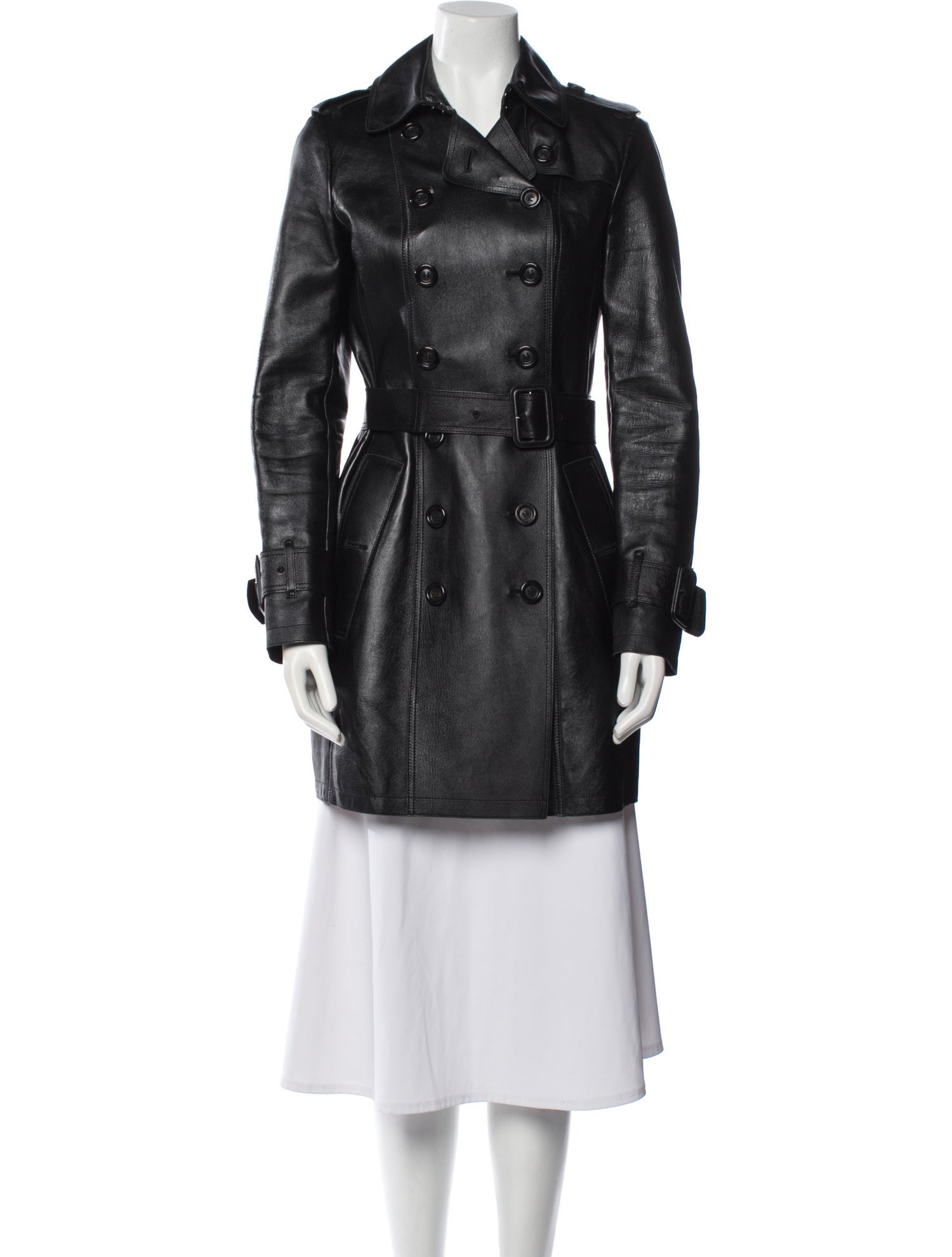 Burberry London Lambskin Trench Coat