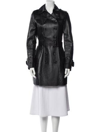 Burberry London Lambskin Trench Coat