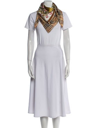 Burberry London Silk Floral Print Scarf