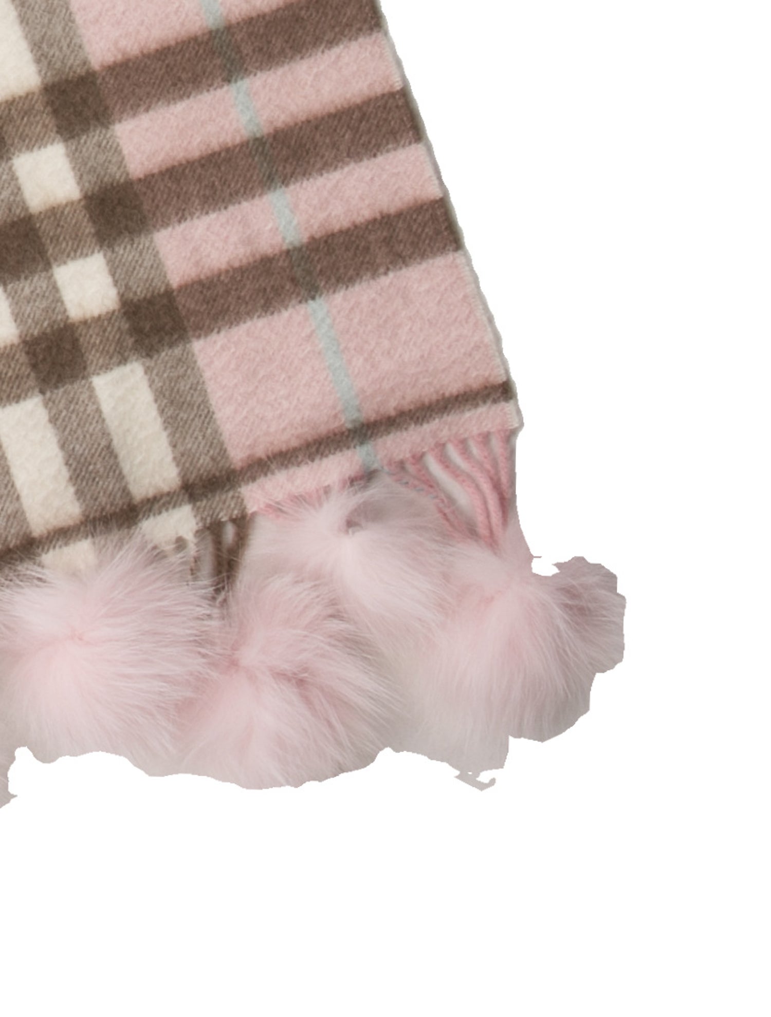 Burberry London Cashmere Plaid Print Scarf