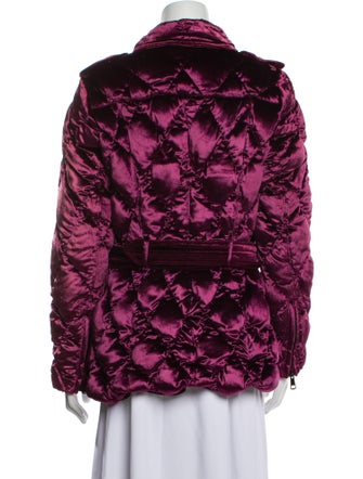Burberry London Velvet Printed Down Jacket