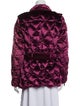 Burberry London Velvet Printed Down Jacket