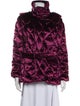 Burberry London Velvet Printed Down Jacket