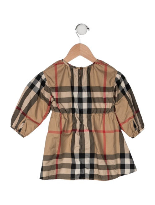 Burberry London Nova Check Long Sleeve Dress