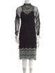Burberry London Nylon Midi Length Dress