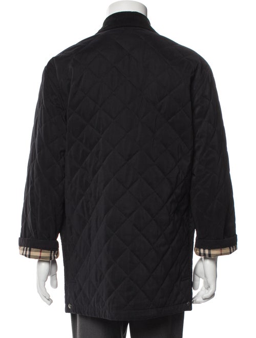 Burberry London Plaid Print Overcoat