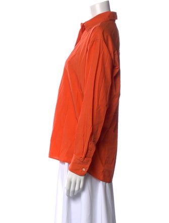 Burberry London Long Sleeve Button-Up Top