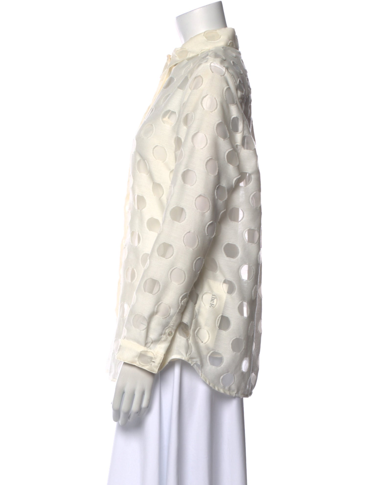 Burberry London Printed Long Sleeve Button-Up Top